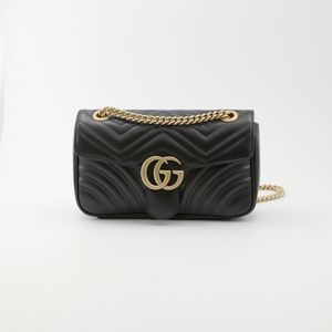 Gucci Shoulder Bag GG Marmont SM Black
